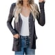 thumbnail image 4 of Chaqueta cárdigan con botones sueltos de manga larga informal de color sólido para mujer con bolsillo Pompotops qwe17560, 4 of 9