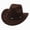 L101-Coffee, variant on Toddler Baby Cowboy Hat, Boys Girls Cowgirl Jazz Hat with Leather Hatband, Wide Brim Infant Kids Western Cowboy Hat(L101-Grey,3-8 Y)