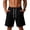 Black, variant on Men's Air-Layer Structured Gym Shorts, Loose Fit Drawstring Athletic Bottoms - Summer Breathable Training & Lounge Sweatpants with Pockets Blue S