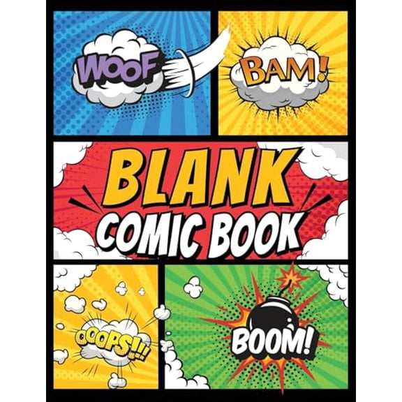 Pre-Owned Blank Comic Book Panels: Draw Your own Comics And Create The Best Stories - Comic Panels And Templates For Drawing, (Paperback)