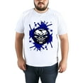 thumbnail image 4 of Large Tops For Men GraphicSkull (5) Printed Tees Summer Everyday Short-Sleeved T Shirts Black or White XS-5XL, 4 of 5