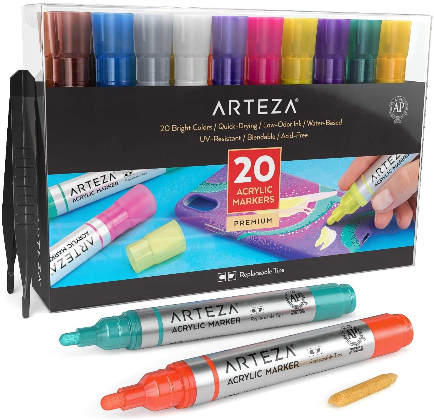 ARTEZA Acrylic Markers Set Of 20 Walmart Walmart