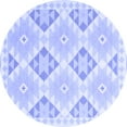 thumbnail image 1 of Ahgly Company Indoor Round Southwestern Blue Country Area Rugs, 8' Round, 1 of 4