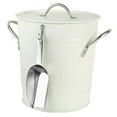 thumbnail image 5 of Masteelf White Galvanized Iron Ice Bucket for Home Use with Scoop Big Opening and Thicken Design 1 Piece, 5 of 8