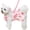 Pink, variant on Dog Dress Harness with Leash Set,Adjustable Breathable Pet Skirt for Small Puppy,Summer Walking Vest ,Pink Petunia Pattern,XS
