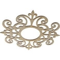 thumbnail image 2 of 24"OD x 7 3/4"ID x 3/8"T Dijon Wood Fretwork Pierced Ceiling Medallion, Birch, 2 of 3