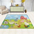thumbnail image 5 of SKYSONIC Area Rug Pad Farm Animals Nursery Rugs Floor Mat for Kids Playing Room Living Room Bedroom, 63 x 48 inch, 5 of 5