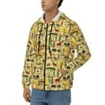 thumbnail image 3 of Naloa Ethnic African Men’s Hoodies, Zip up Hoodie, Sweatshirts,Hoodies for Men Sizes S-3XL-X-Large, 3 of 5