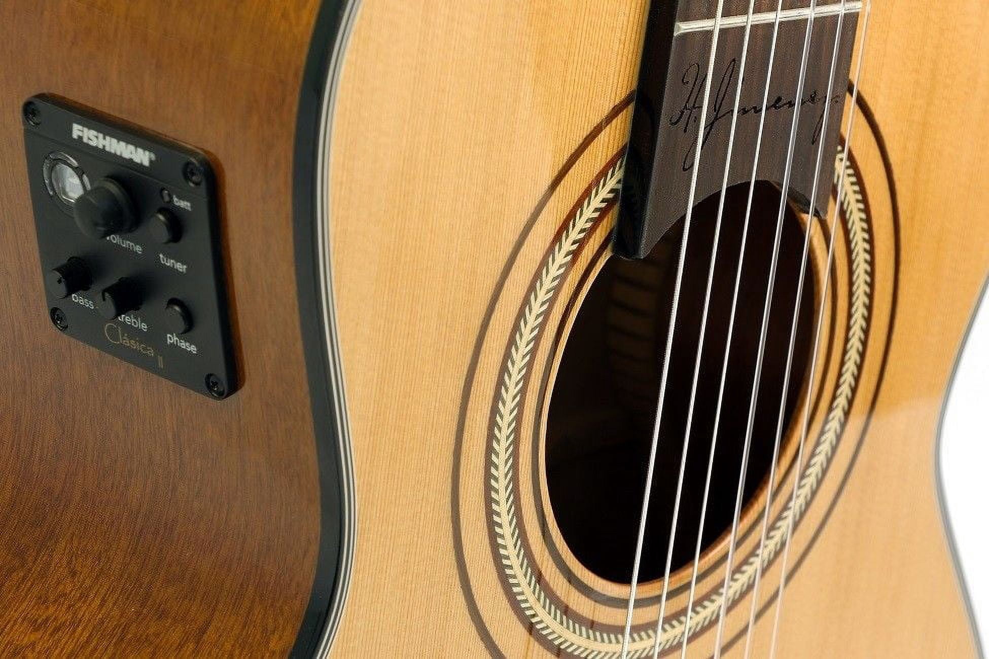 H. Jimenez Voz de Trio Cutaway Acoustic-Electric Requinto Guitar Natural