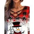 thumbnail image 4 of Gvmfive Women Christmas Tops Blouse Funny Graphic Long Sleeve Shirt, 4 of 4
