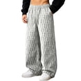 thumbnail image 6 of QQZ Wide Leg Palazzo Pants For Men, Elastic Drawstring Corduroy Casual Pants For Daily Walking Travel Weekend Wear, 6 of 9