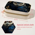 thumbnail image 5 of Owl Velvet Portable Jewelry Box with Removable Compartment - Stylish Gift, Display Case, and Decorative Box, 5 of 7