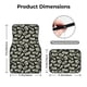 thumbnail image 5 of Fotbe Dollar Juego de 4 Tapetes para Auto con Estampado – Alfombrillas de Goma Reforzada, Diseño Antideslizante, Protección para Todo el Año – Vehículos, Autos, Camionetas y SUVs, 5 of 7