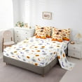 thumbnail image 5 of Manfei Rustic Farmhouse Turkey 7-Piece Bedding Comforter Set,Western Thanksgiving Day King Bedding Sets,Autumn Fall Pumpkin Maples Bed Sheets For Adults,Ultra Soft Home Decor Reversible, 5 of 8