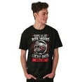 thumbnail image 3 of Grew Up Playing Fire Trucks Lucky Men's Graphic T Shirt Tees Brisco Brands X, 3 of 5