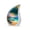 Beach-4, variant on VALERASH Beach Memorial Urns for Adult Male Ashes Set of 1 Large & 4 Keepsake - Blue Teardrop Cremation Urn for Mom & Dad Fireflies Urn - 10 & 3 Inch