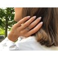 thumbnail image 2 of Sapphire Band, Natural Sapphire, September Birthstone, Asymmetric Ring, 2 of 4