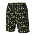 thumbnail image 4 of Fuzoiu Tennis Rackets Print Men's Beach Shorts,Men's Swim Trunks,Quick Dry Board Shorts with Pockets,Men's Bathing Suits for Surfing, Running, and Casual Wear-Large, 4 of 6