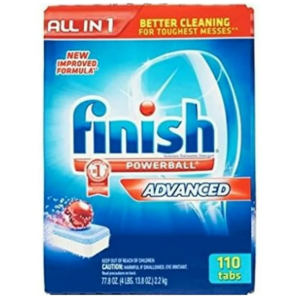 Finish Powerball Dish Tabs Detergent 77.8 Oz - 110 Tabs