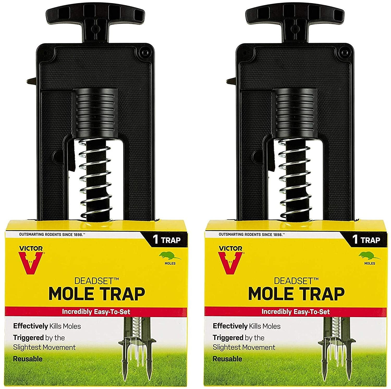 Victor 2 Pack of M9015 Deadset Mole Traps