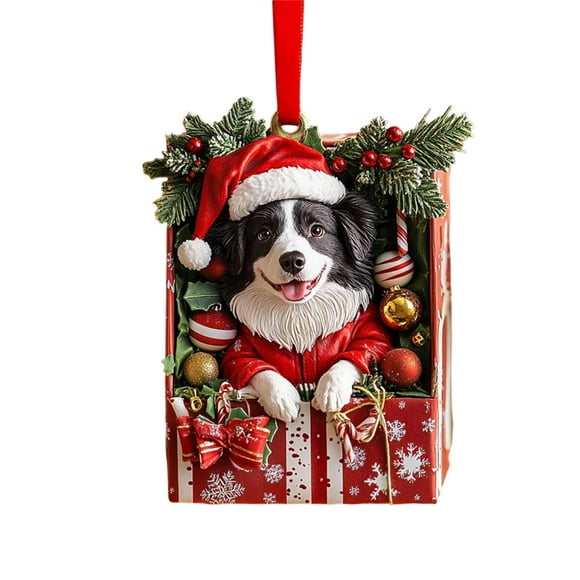 Personalized Christmas Dog Tag with Custom Name, Festive Holiday Pet ID Tag for Dogs, Engraved Pet Collar Accessory for Christmas Gifts, Pet Safety Gift for Small Medium Large Dogs