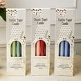thumbnail image 7 of Brown Taper Candles 4 Pack Unscented 12 Inch Tapered Candle Sticks 8 Hours Burn Time Smokeless, Household, Wedding, Party, and Home Décor Candlesticks, 7 of 7