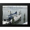 thumbnail image 2 of Phillips, Anita 14x12 Black Modern Framed Museum Art Print Titled - Blue Sail Boat, 2 of 5