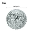 thumbnail image 2 of Uxcell 3Pcs Decorative Glass Balls 3.15 inch Orbs Centerpiece Balls Mosaic Glass Balls for Decor Bowls, Silver, 2 of 5