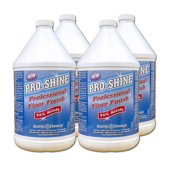 Pro Shine High Shine Commercial Floor Finish Wax - 4 gallon case