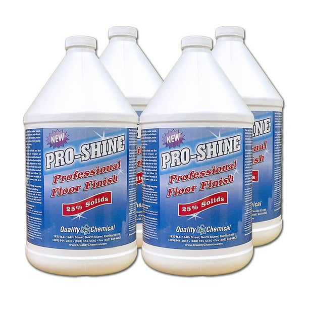 Pro Shine High Shine Commercial Floor Finish Wax 4 gallon case