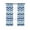 Blue White, variant on Navy Blue Brown Ombre Moire Blackout Curtains, Light Blocking Print Window Curtains, Water Ripple Stripe Farmhouse Thermal Insulated Window Drapes for Living Room 2 Panels, 104"W x 63"L