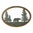 thumbnail image 1 of Green Bear In The Woods Metal Decor Wood Wall Decor, 1 of 1