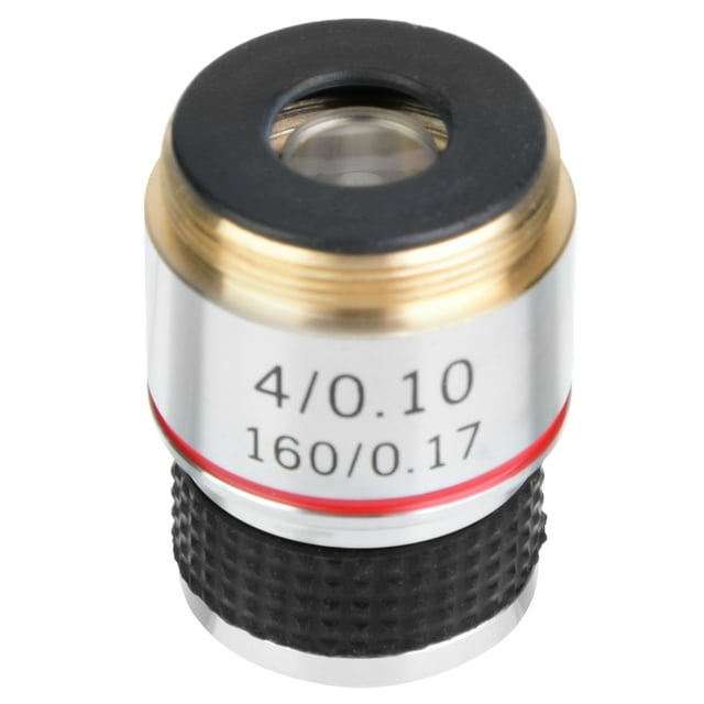 Biological Microscope Achromatic Objectives,4X 185 Biological Microscope Objective Lens Biological Microscope Time-Tested Durability