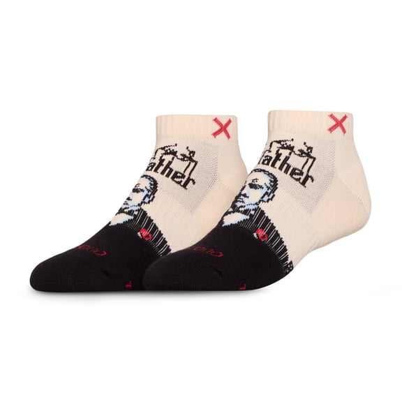 ODD SOX Novelty Basix The Godfather Athletic Ankle Socks – Licensed Novelty Cushioned Cotton Blend