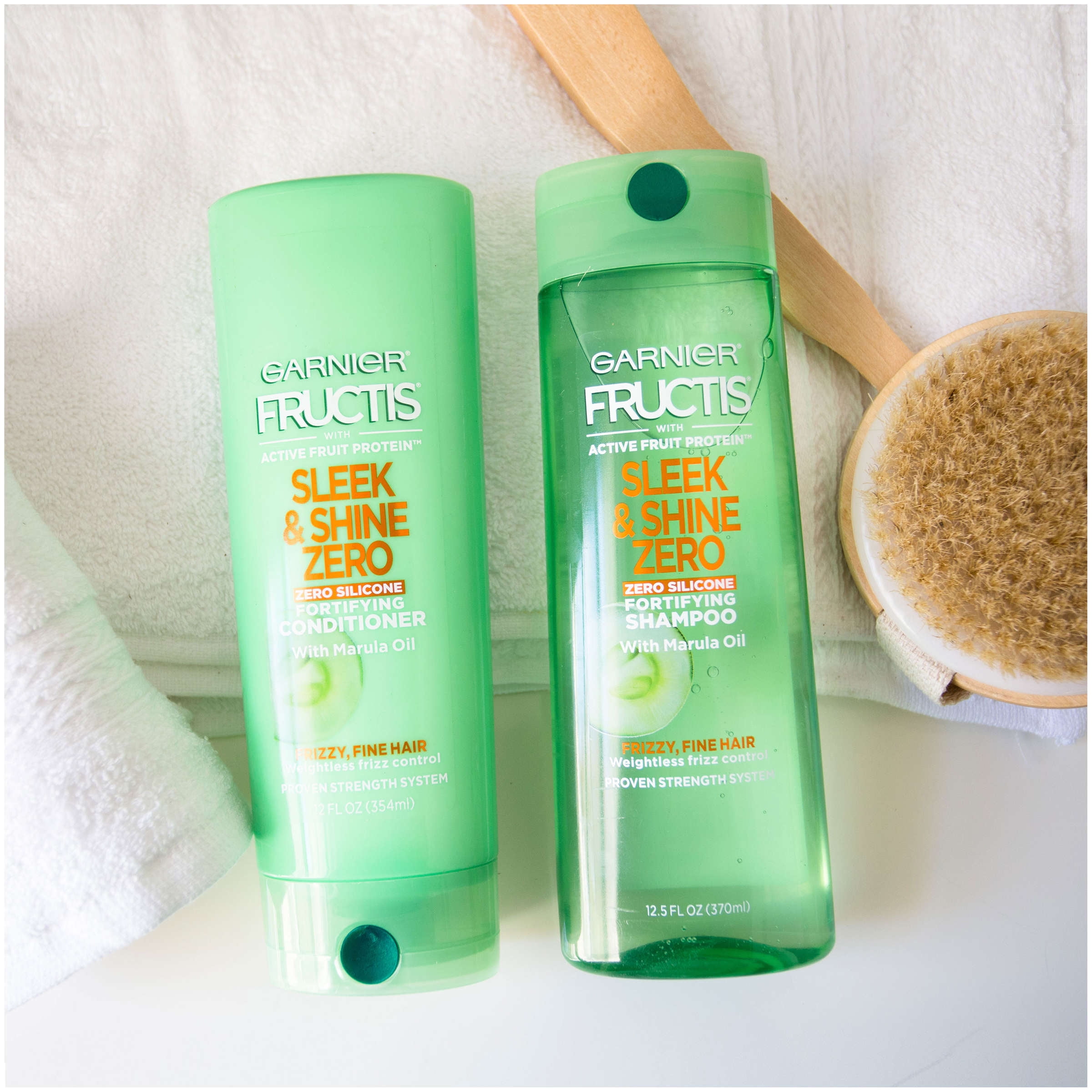 Garnier Fructis Sleek & Shine Zero Shampoo 12.5 FL OZ Garnier Fructis Sleek & Shine Zero Shampoo 12.5 FL OZ