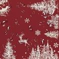 thumbnail image 4 of Round Christmas Tablecloth 60x60 Inch,Christmas Tree Elk Santa Snowflake Red Christmas Tablecloth,Polyester Waterproof Wrinkle Resistant Durable Table cloth for Holiday,Kitchen,Winter and Home Decor, 4 of 6
