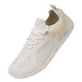 thumbnail image 2 of Men Wear Barefoot Shoes Mesh Running Sneakers para Subir Caminatas (Beige 41), 2 of 9