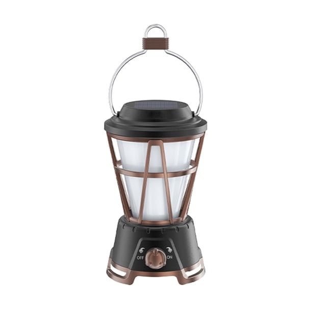 Linterna de campamento Lámpara colgante solar Vintage para exteriores, lámpara para tienda de campañ Tomshoo Linterna de campamento