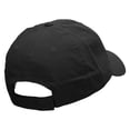 thumbnail image 4 of I'd Rather Be Eating Chocolate Embroidered Low Profile Dyed Cotton Twill Cap - Black OSFM, 4 of 5
