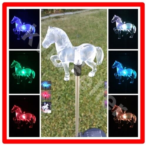 Details about   2 PACK Solar Acrylic Tractor Garden Stake Pathway Lawn LED 