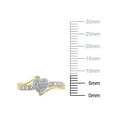 thumbnail image 4 of Diamond Accent (I3 clarity, J-K color) Hold My Hand Diamond Heart Promise Ring in 10K Yellow Gold, Size 9, 4 of 5