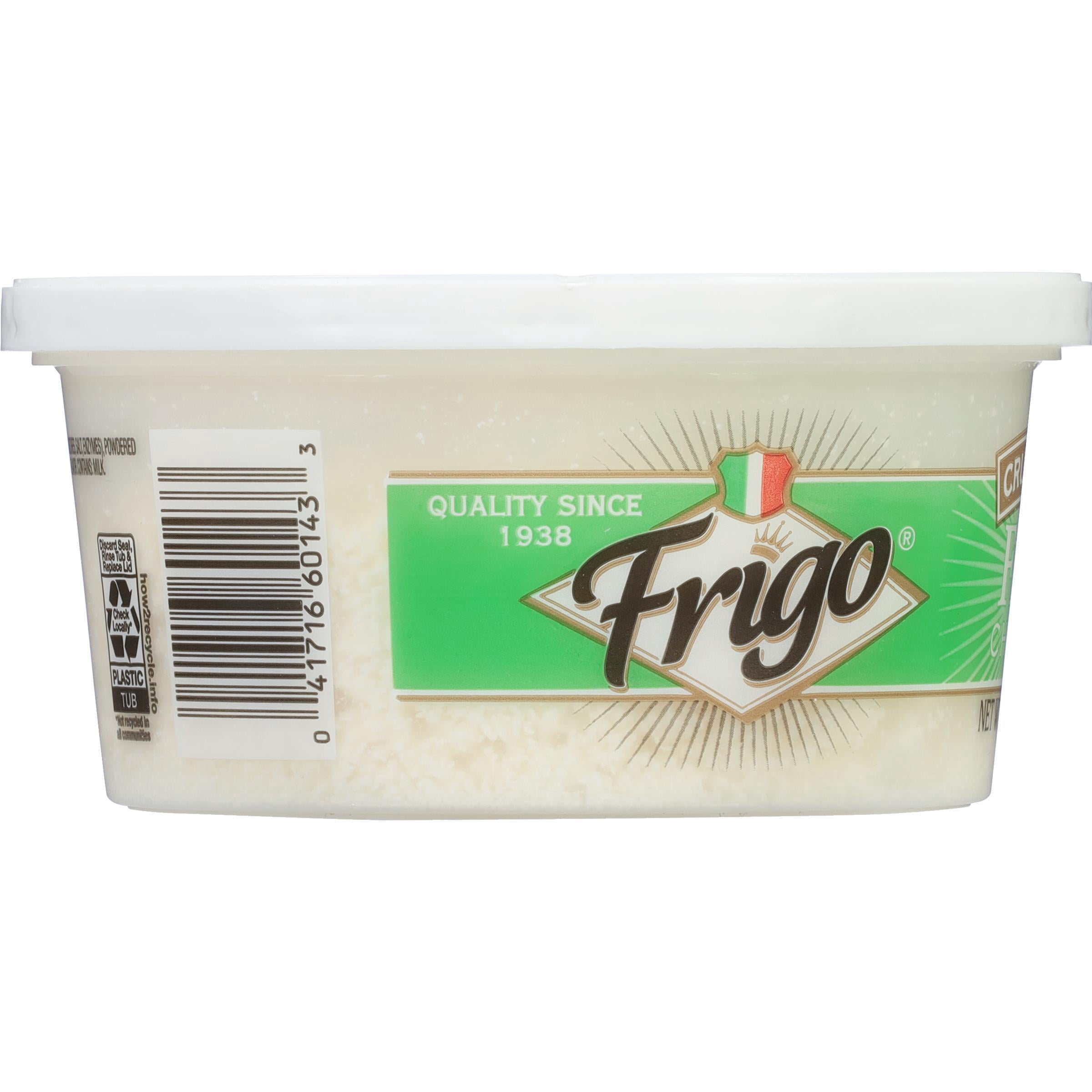 Frigo Crumbled Feta Cheese, 5 oz Refrigerated Plastic Cup