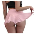 thumbnail image 2 of Ruffled Pants Bikini Mini High Tight Shorts Female Dance Pole Waist Pants, 2 of 7