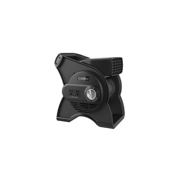 Lasko Pivoting Pro 12" 3-Speed Rotating Head Free Standing Blower Fan, 289 CFM, Black, U12104