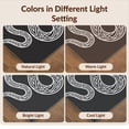 thumbnail image 7 of Design&I 4'x6' Washable Area Rug Snag-Free Skid-Resistant Medium Minimalist Serpent With Clean Modern Accents Snake Animal Print Playful for Home Office, Under Desk, 7 of 7