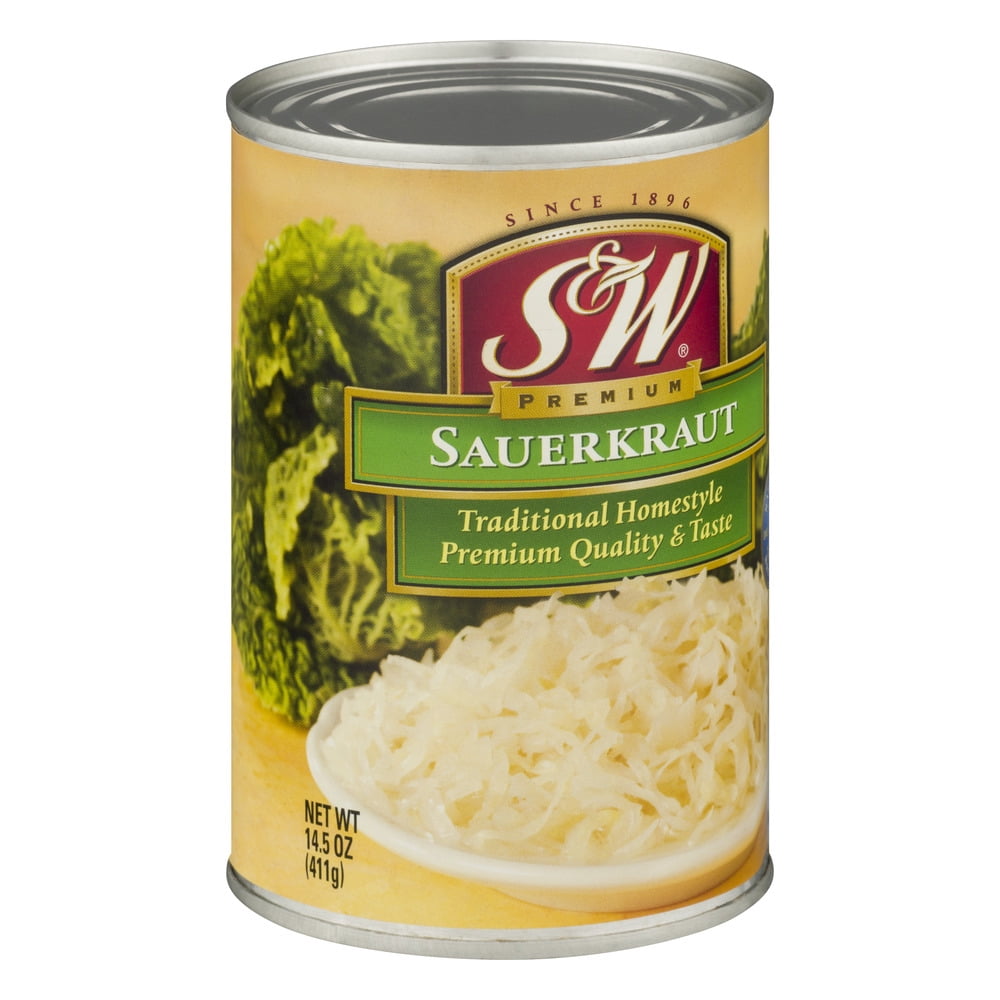 S&W Premium Sauerkraut, 14.5 oz Can