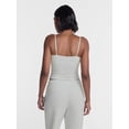 thumbnail image 3 of No Boundaries Cropped Cami Top with Shelf Bra, Women's XXS-XXL, 3 of 5