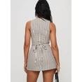 thumbnail image 4 of Women'S Dress Stripe Summer Sleeveless Summer Casual Mini Dresses, 4 of 5