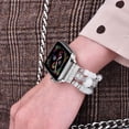 thumbnail image 5 of V-Moro Apple Watch Bands 38mm/40mm/41mm,Bracelet Beaded Apple Watch Series for Women,Fashion Handmade Beaded Strap-White, 5 of 7