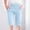 Light, variant on USSUMA Linen Shorts for Women Solid Color Bermuda Summer Fashion Elastic Waist Casual with Pocket Comfy Shorts Straight Pants Half Shorts Linen Wide Legs Shorts for Women Brown L